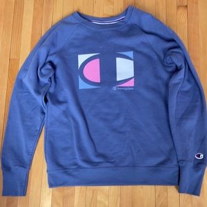 size M champion purple crew neck